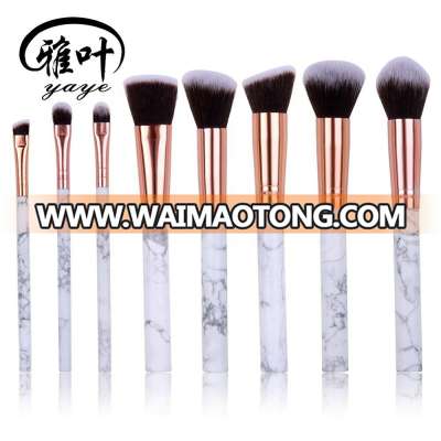 Bulk Wholesale Natual Tumbled Howlite Facial Makeup Brush for Beauty Tools