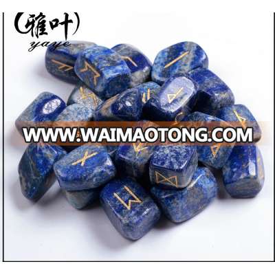 Bulk Wholesale Rune Tumbled Stones Lapis Lazuli for Birthday Gift