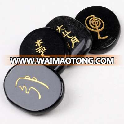 Wholesale Engraved Reiki Healing Plam Stone Set